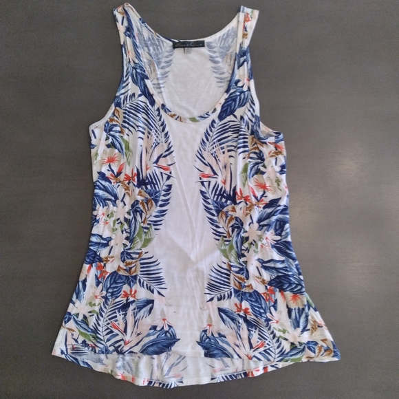 Floral Tank Top • Small • Rose & Olive - Picture 1 of 3
